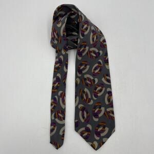 Men’s tie by Geoffrey Beene with Circular geometrics graphics